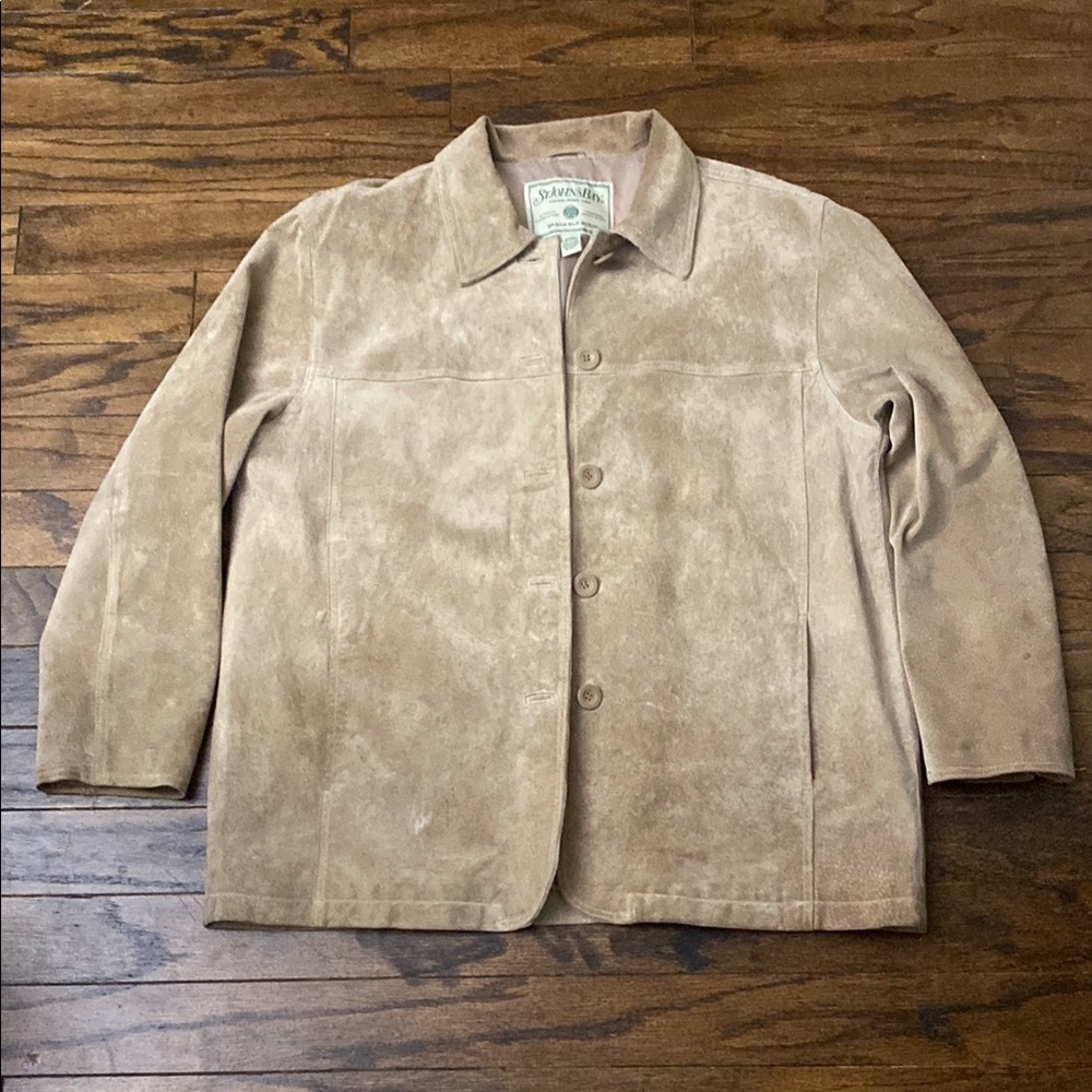 St. John's Bay Beige Suede Jacket